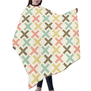 Personality  Geometric Seamless Pattern. Netting Structure. Abstract Pattern Hair Cutting Cape