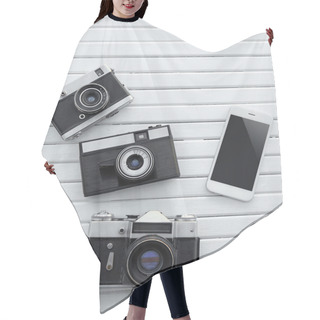 Personality  Camera Evolution Concept  Hair Cutting Cape