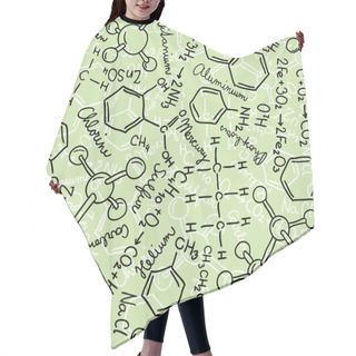 Personality  Chemistry Seamless Pattern Hair Cutting Cape