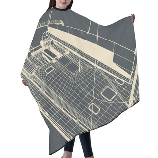 Personality  Yacht Hull Drawings Hair Cutting Cape