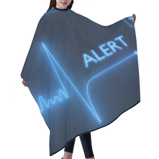 Personality  Flat Line Alert On Heart Monitor Hair Cutting Cape
