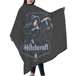 Personality  A Witch In A Witch's Hat. Hair Cutting Cape