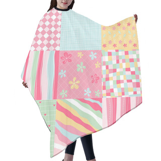 Personality  Patterns With Fabric Texture Hair Cutting Cape