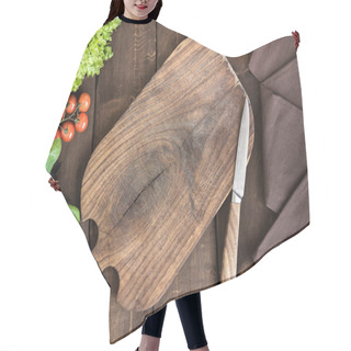 Personality  Vegetables With Cutting Board  Hair Cutting Cape