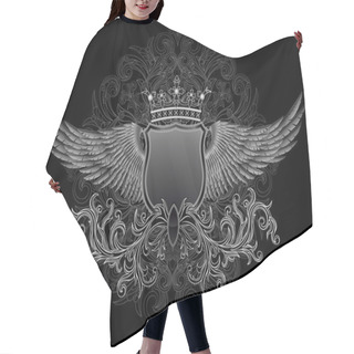 Personality  Shield With Wings Hair Cutting Cape