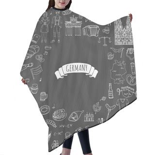 Personality  Germany Icons Set Hair Cutting Cape