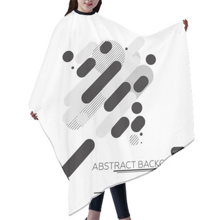 Personality  Minimal Abstract Background Black And White Hair Cutting Cape