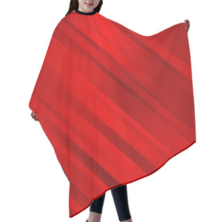 Personality  Abstract Background With Diagonal Lines In Red Colors Hair Cutting Cape