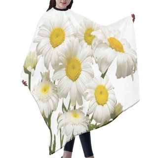 Personality  Bouquet Of Large White Daisies Hair Cutting Cape