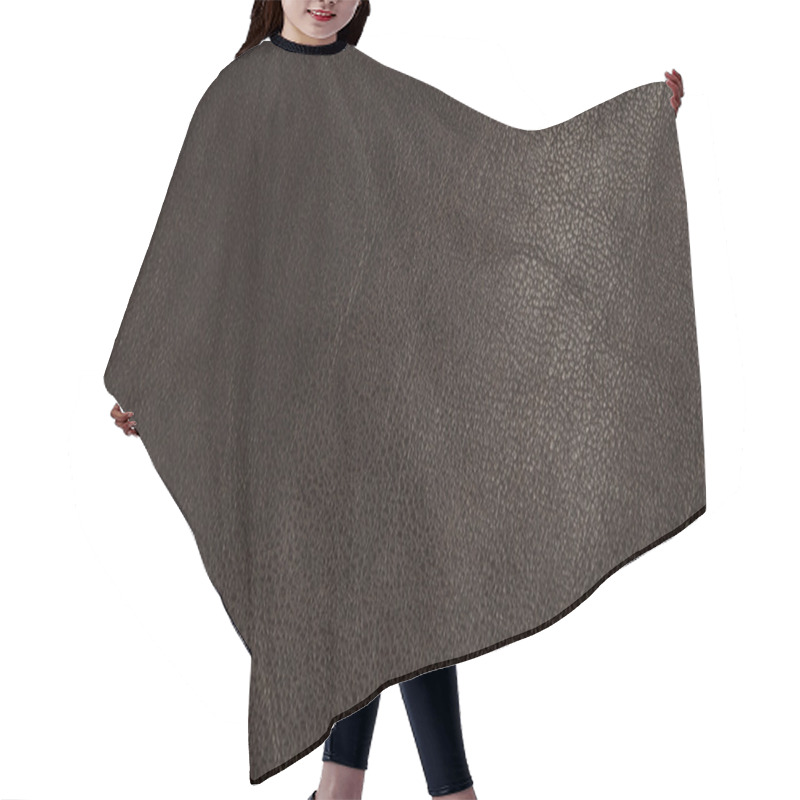 Personality  Leather texture hair cutting cape
