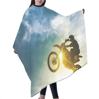 Personality  Motocross Bike Jump Hair Cutting Cape