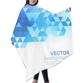 Personality  Abstract Background Made Up Of Blue Triangular Shapes Hair Cutting Cape