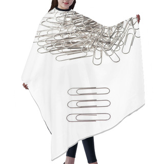Personality  Pile Of Paper Clips  Hair Cutting Cape