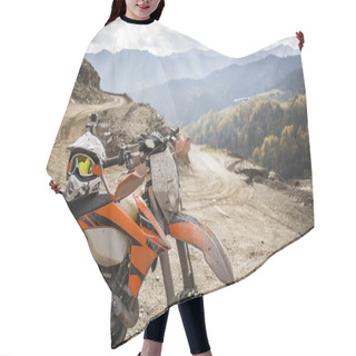 Personality  Dirty Enduro Motorcycle Motocross Helmet On Road Hair Cutting Cape