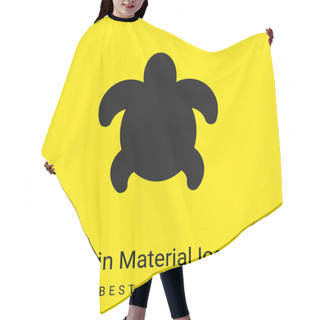 Personality  Big Turtle Minimal Bright Yellow Material Icon Hair Cutting Cape