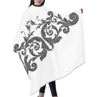 Personality  Vector Baroque Ornament In Victorian Style Hair Cutting Cape