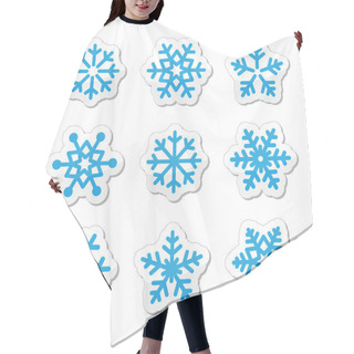Personality  Christmas Snowflakes Icons Set Hair Cutting Cape