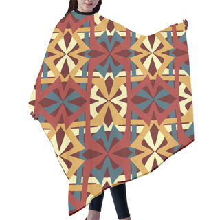 Personality  Geometric Ethnic Oriental Ikat Seamless Pattern Traditional Design For Background Hair Cutting Cape