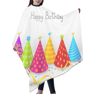 Personality  Birthday Hats Background With Place For Text Hair Cutting Cape