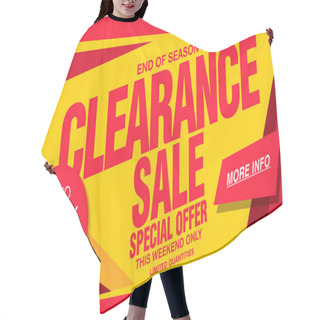 Personality  Colorful Sale Banner For Clearance Hair Cutting Cape