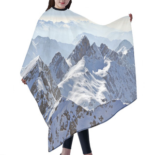 Personality  Mountain Winter Landscape Hair Cutting Cape