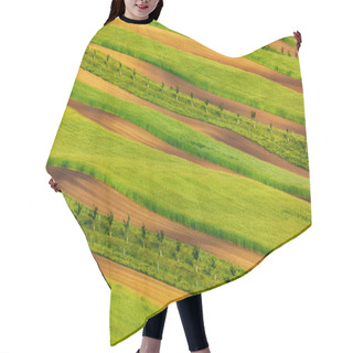 Personality  Striped Fields Of South Moravia Hair Cutting Cape