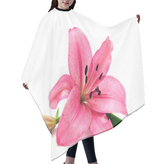 Personality  Pink Lily Hair Cutting Cape