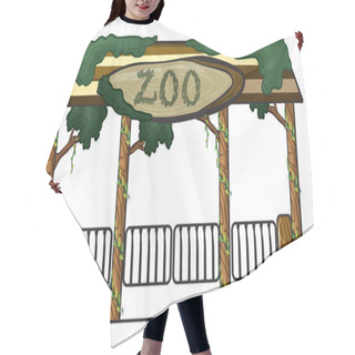 Personality  Zoo Entrance Hair Cutting Cape