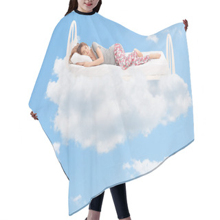 Personality  Woman Sleeping In The Clouds Hair Cutting Cape