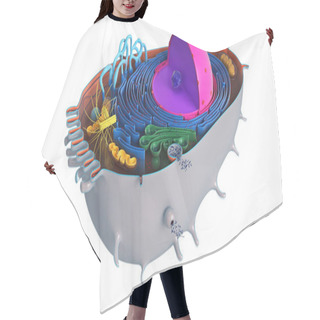 Personality  Animal Cell In Section, Multi-colored Hair Cutting Cape