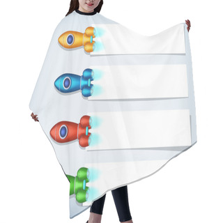Personality  Spase Ship  Hair Cutting Cape