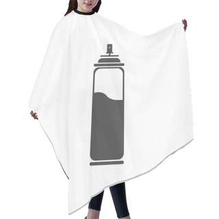Personality  Spray Paint  Vector Illustration Icon Logo Template Design Hair Cutting Cape