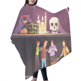 Personality  Reality Quest Horizontal Banners Hair Cutting Cape