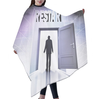 Personality  Walking Person To Magic Doorway Hair Cutting Cape