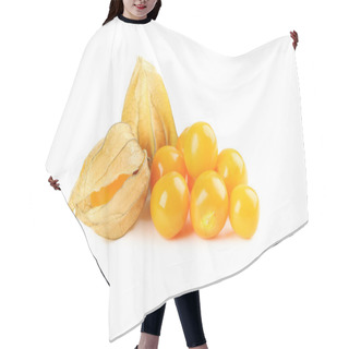 Personality  Ripe Physalis Isolated Hair Cutting Cape