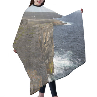 Personality  Views Of The Rocks Dun Aonghasa On The Island Inishmore Hair Cutting Cape