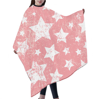 Personality  Vector Seamless Childish Pattern With Stars. Grunge Style. Hair Cutting Cape