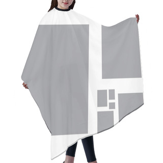 Personality  Golden Ratio. Cover Template. Hair Cutting Cape
