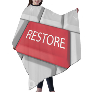 Personality  Restore Key On Computer Keyboard - Save Or Salvage Rescue Hair Cutting Cape