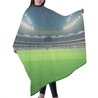 Personality  Stadium With Fans The Night Before The Match. 3d Rendering Hair Cutting Cape