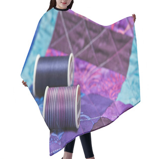 Personality  Quilt With Quilting Thread Hair Cutting Cape
