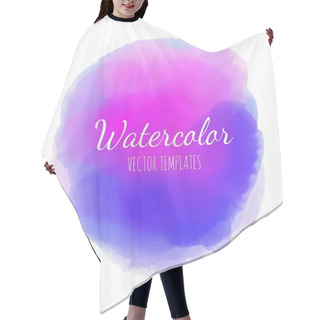 Personality  Vector Watercolor Background 18 Hair Cutting Cape