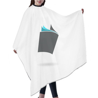 Personality  Book Icon Hair Cutting Cape