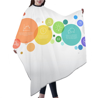 Personality  Rainbow Diagram Infographic Template Hair Cutting Cape