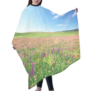 Personality  Spring Flower Meadow Hair Cutting Cape