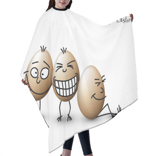 Personality  Funny Easter Eggs Hair Cutting Cape
