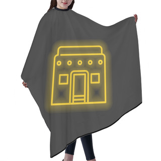 Personality  African Yellow Glowing Neon Icon Hair Cutting Cape