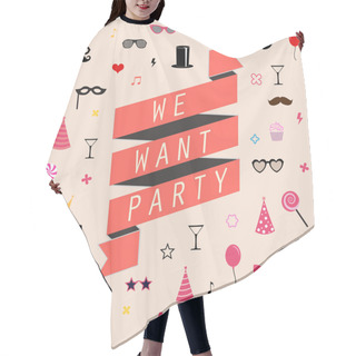 Personality  Party Background Hair Cutting Cape