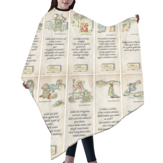 Personality  Vintage Bookmarks With Kate Greenaway And Nursery Rhymes Hair Cutting Cape