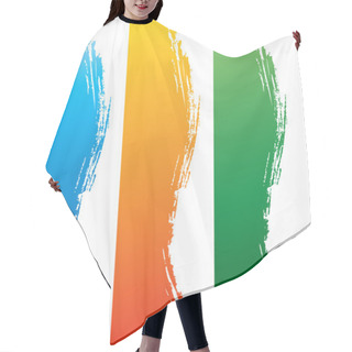 Personality  Side Borders Hair Cutting Cape